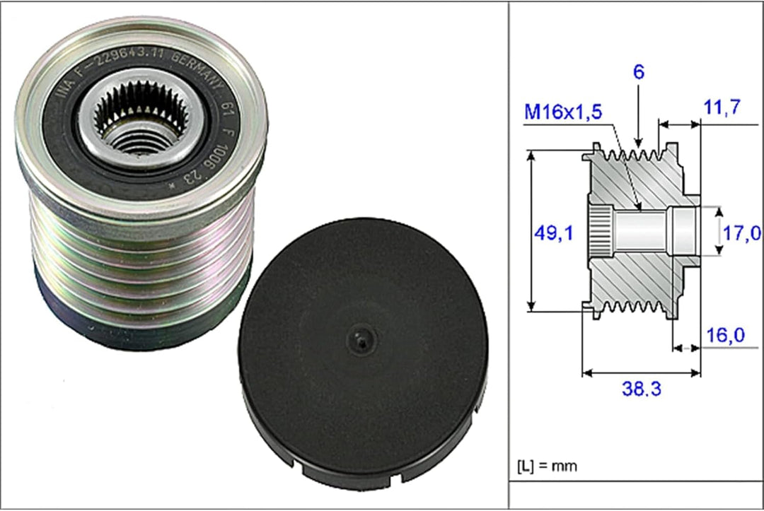 LUK 535003010 Generatorfreilauf