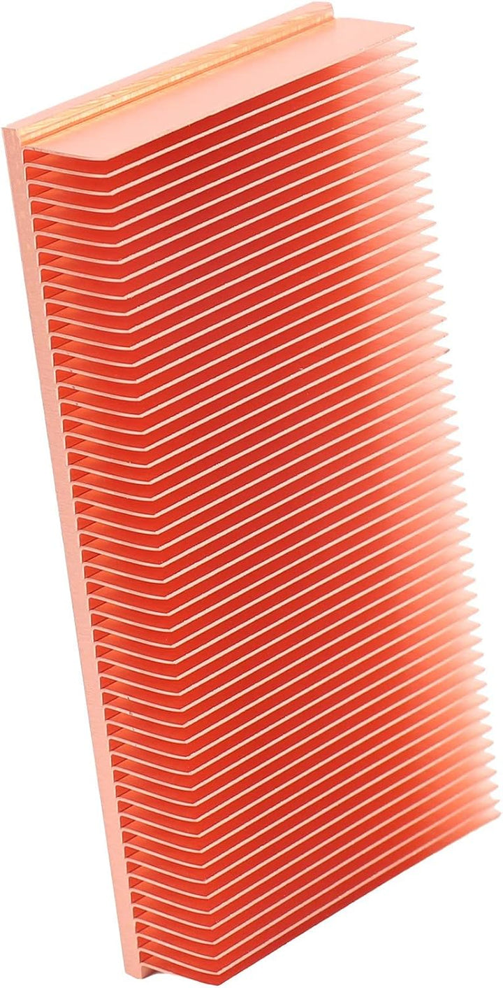 KupferküHlköRper 100X50X15Mm Skiving Fin KüHlköRper KüHler für Elektronischen RAM Chip LED VGA KüHle
