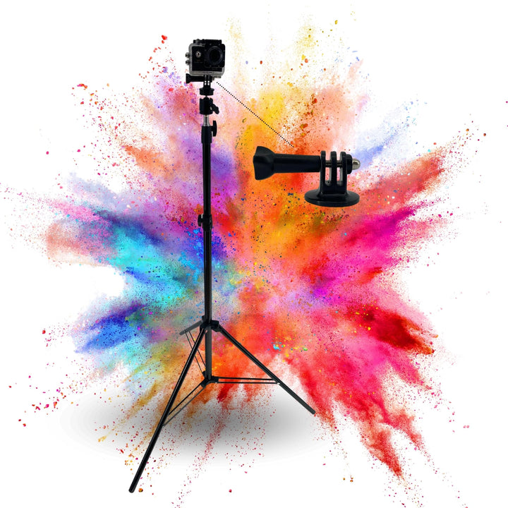 TronicXL 210cm Stativ Tripod Kamerastativ kompatibel mit DJI Osmo GoPro Hero Hero+ 3 4 5 6 7 8 9 10