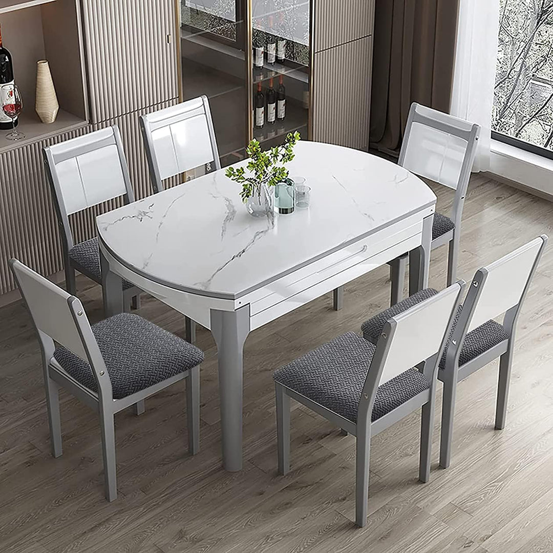 LANSHENG Wasserdicht Stuhlhussen 4er Set, Abnehmbarer Waschbarer Stuhlbezug Sitzfläche, Stretch Stuh