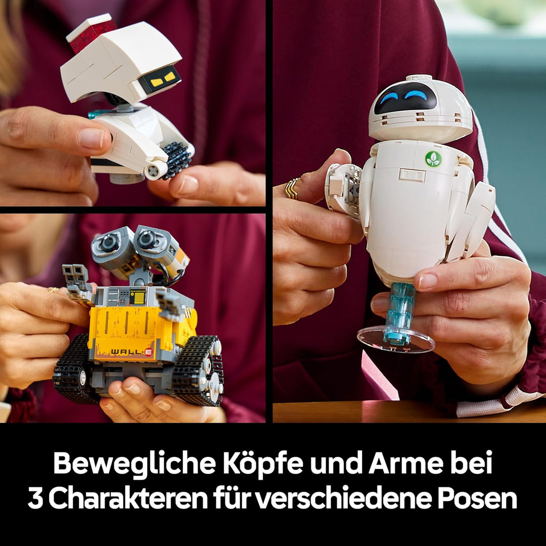 LEGO ǀ Disney and Pixar Wall-E und EVE - Kontruktionsspielzeug für Erwachsene - DIY Set zum Basteln
