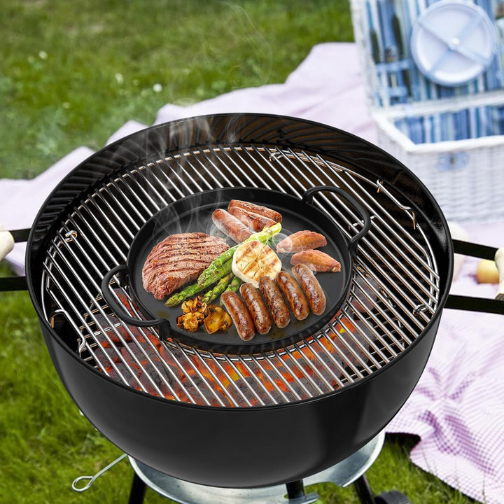 Onlyfire Runde Gusseisen-Pfanne Ø 30,5 cm für Weber Gourmet BBQ System 7421 | Ersatzteile für Weber