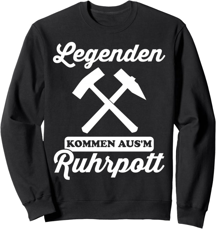 Ruhrpott Tshirt Herren für Bergbau NRW Ruhrgebiet Kohle Pott Sweatshirt