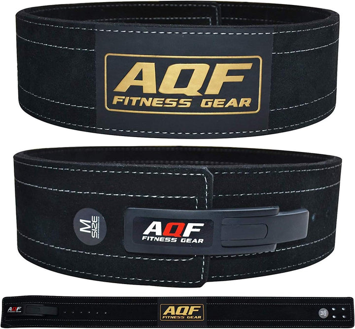 AQF Gewichthebergürtel 10.2cm Breit Leder Gepolsterte Kraftraining Gürtel, Lendenwirbelstütze Gürtel