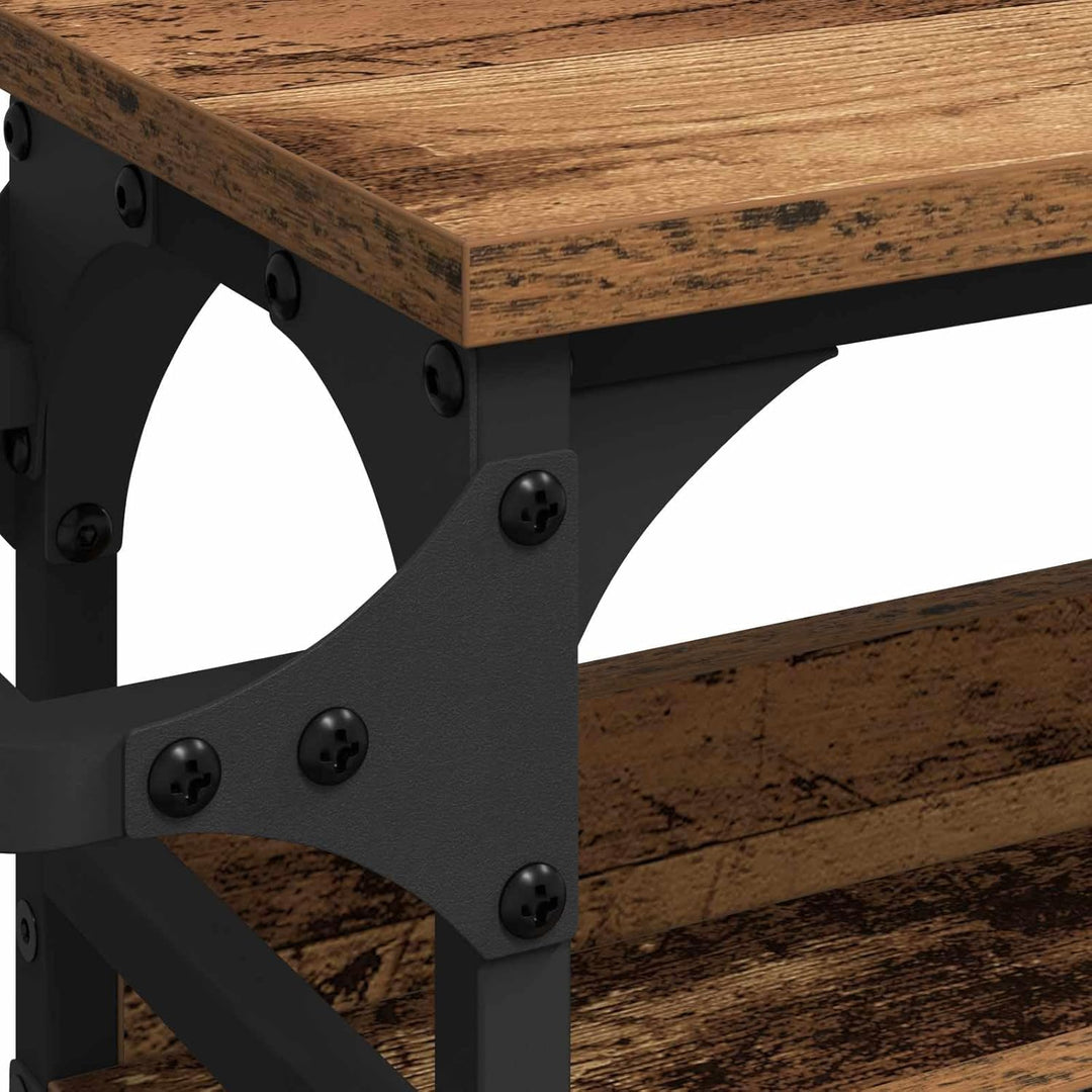 vidaXL Küchentrolley Altholz 53 x 20 x 76 cm Holzwerkstoff, Küchenwagen, mobiles Teil, robuster Wage
