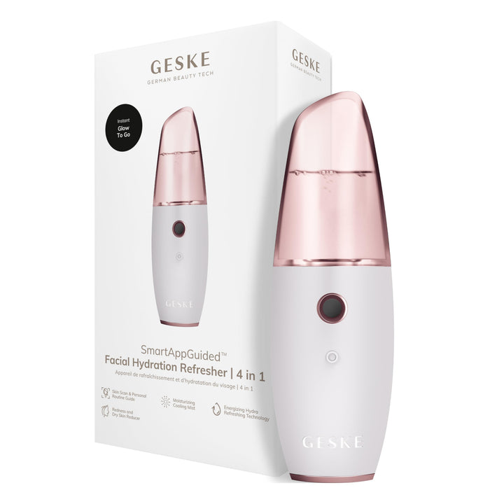 GESKE | SmartAppGuided™ Facial Hydration Refresher | 4 in 1 | Wasserzerstäuber | Gesichtsdampfer | W