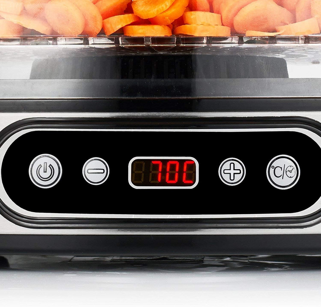 Balter Seco LCD Dörrgerät 500 W mit Temperatureinstellung Digital von 35-70°C 5 höhenverstellbare Et