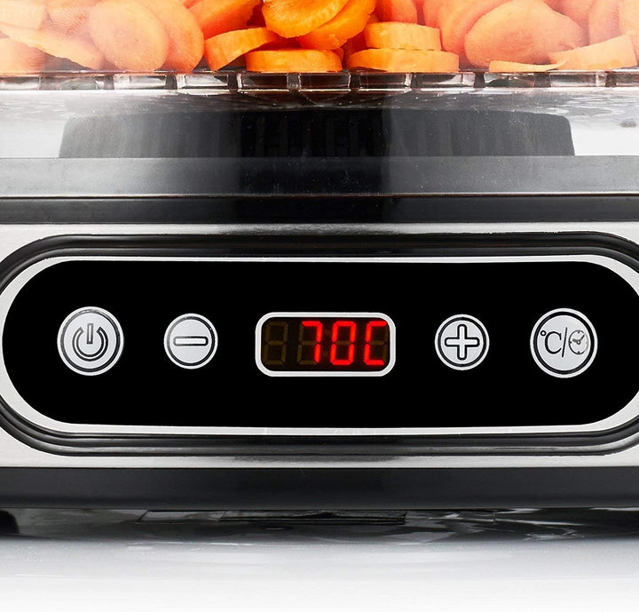Balter Seco LCD Dörrgerät 500 W mit Temperatureinstellung Digital von 35-70°C 5 höhenverstellbare Et