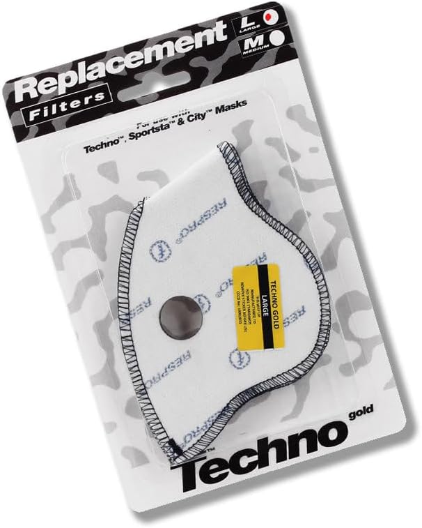 Respro Maskenfilter Techno schwarz schwarz L, L