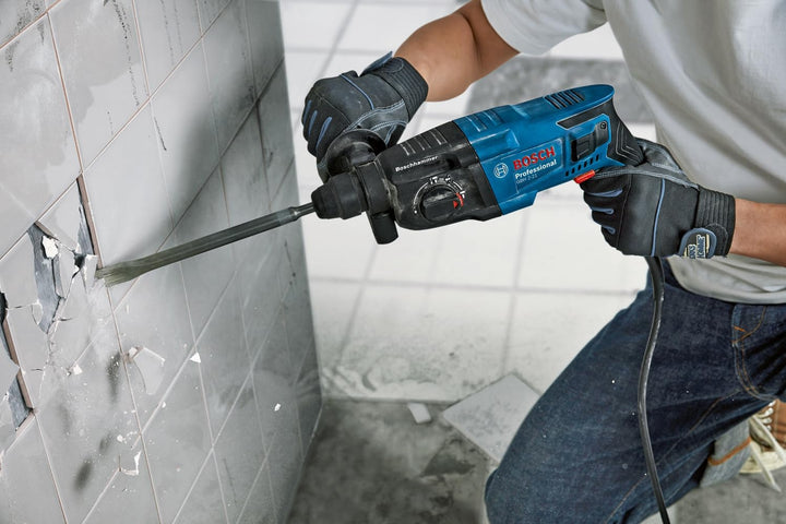 Bosch Professional Bohrhammer GBH 2-21 (mit SDS plus, inkl. 3x Drill Bit SDS plus, (6/8/10 mm), Zusa