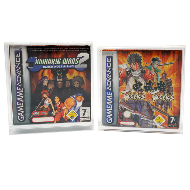 RetroRetter Acryl Case - ohne Standfuss - für GameBoy Classic Color Advance Spiele OVP - DMG GBC GBA