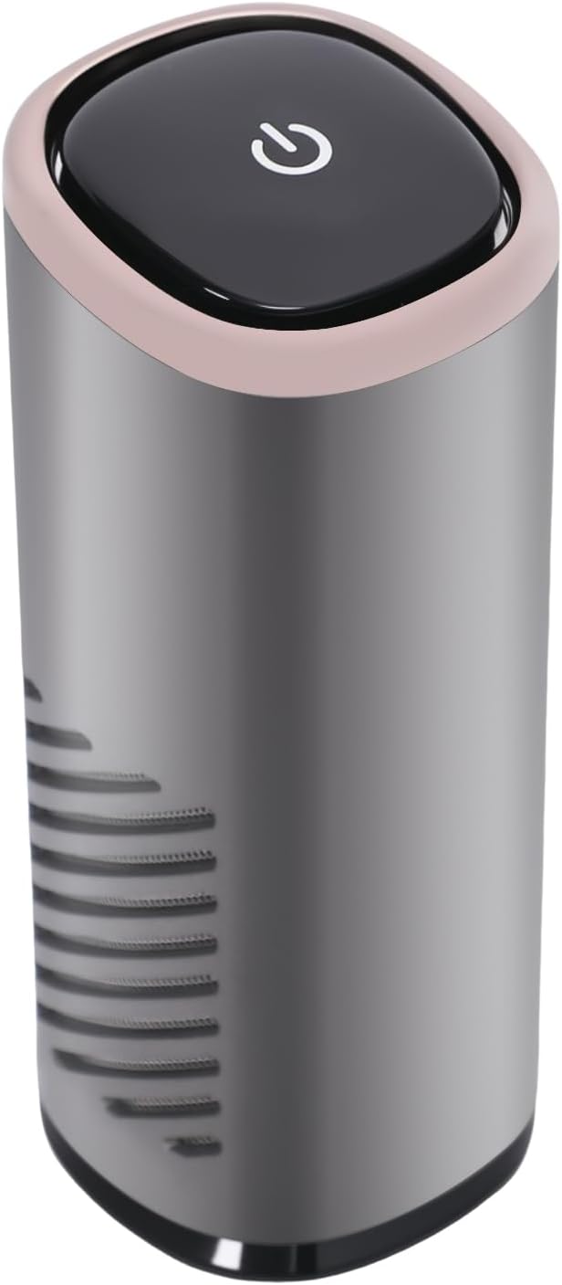 Luftreiniger Auto USB, Luftreiniger Allergiker mit Aromatherapie, HEPA & Aktivkohlefilter, Entfernt