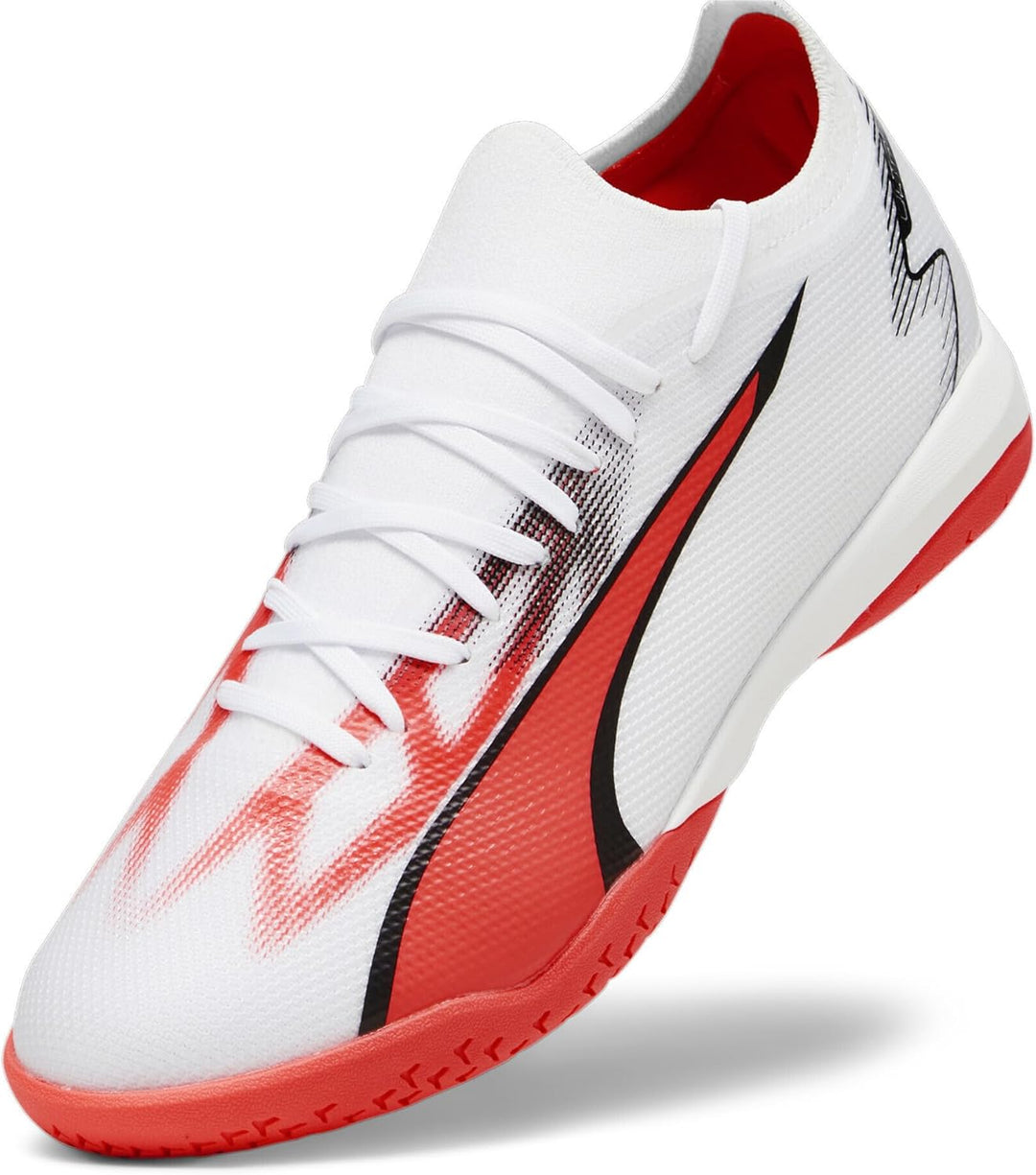 PUMA Herren Fussballschuh 44.5 EU Puma White Puma Schwarze Feuer Orchidee, 44.5 EU Puma White Puma S