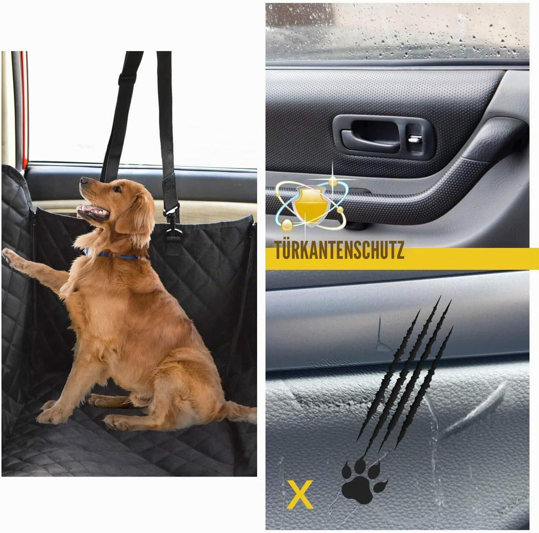 Vailge Hund Sitzbezug für Rücksitz, 100% wasserdicht Hund Autositzbezüge mit Mesh-Fenster, Scratch P