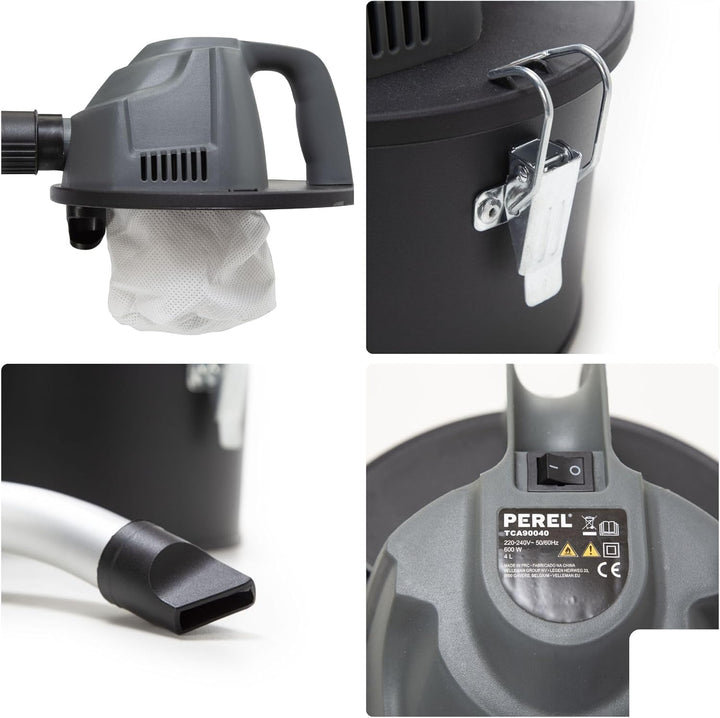 Perel Mini-Aschesauger, Aschensauger, Kamin Sauger, heisse Asche Staubsauger, Aschesauger für Kamino