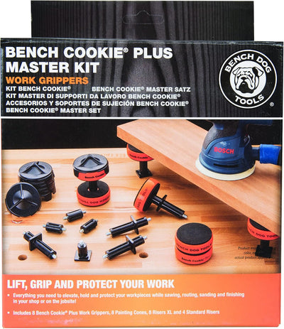 Bench Dog Tools 518609 „Bench Cookie Plus”-Gesamtpaket, 28-tlg. Satz Orange Single, Single