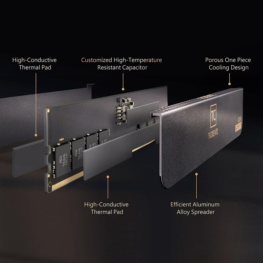 TEAMGROUP T-Create Expert CL32 10L (2x 16GB) 6400MHz (PC5-51200) DDR5 10L (2x 16GB) Arbeitsspeicher