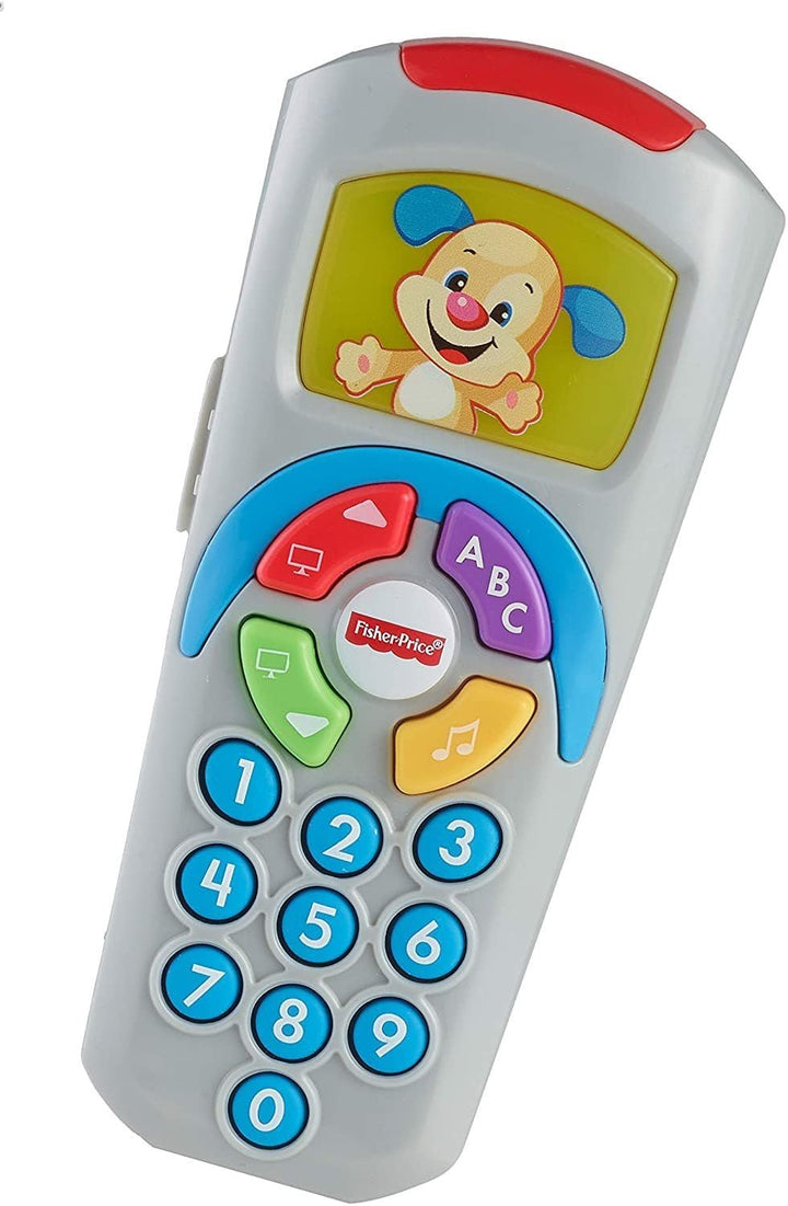 Fisher-Price Lernspass Lernspielzeug für Babys Hündchen-Fernbedienung Spielzeugfernbedienung mit Mus