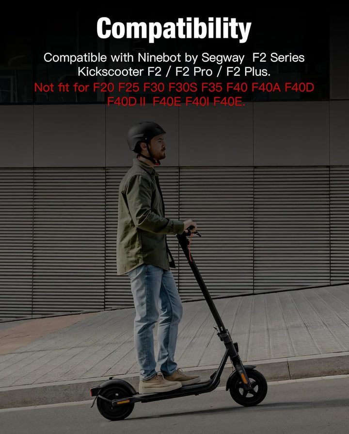 60/70-6,5 Vorderachssatz kompatibel mit Segway Ninebot F2 / F2Plus / F2 Pro, volle 10-Zoll-Vorderräd