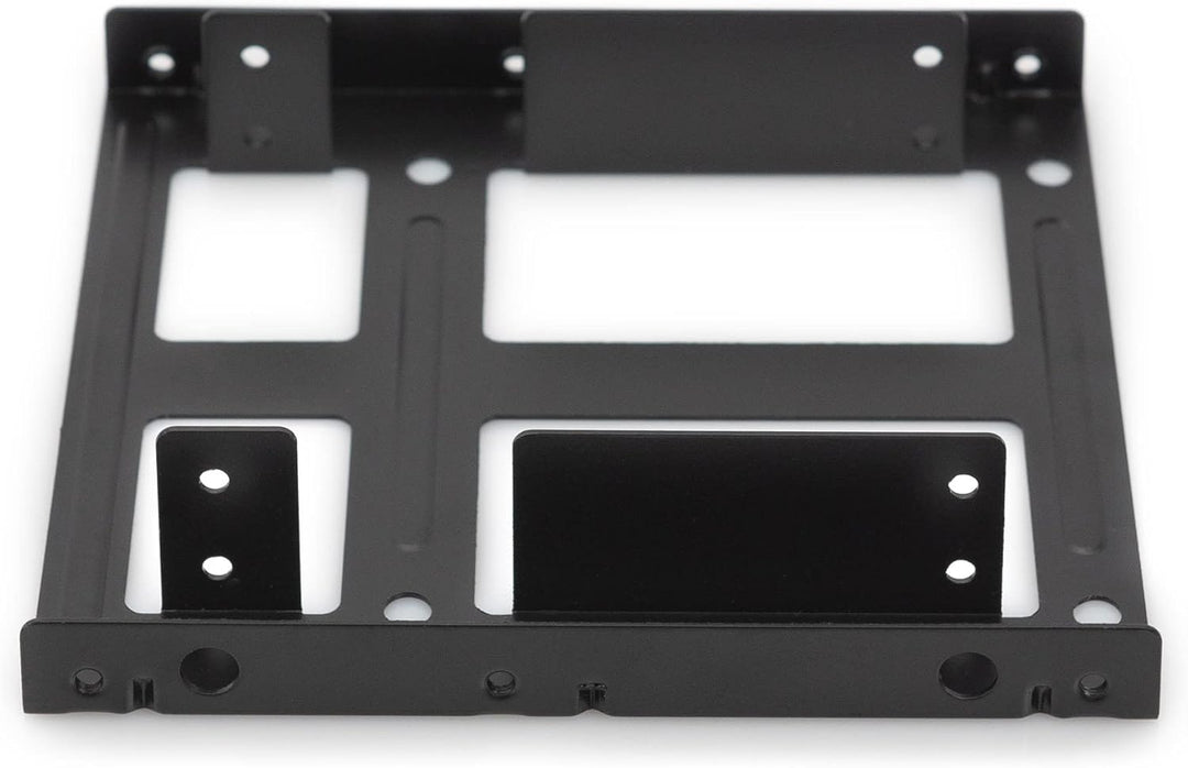 DIGITUS Montagekit: Dual SSD/HDD 2.5 -> 3.5 Bay inkl. Einbaurahmen Metal, Schrauben, Kabelset, DA-70