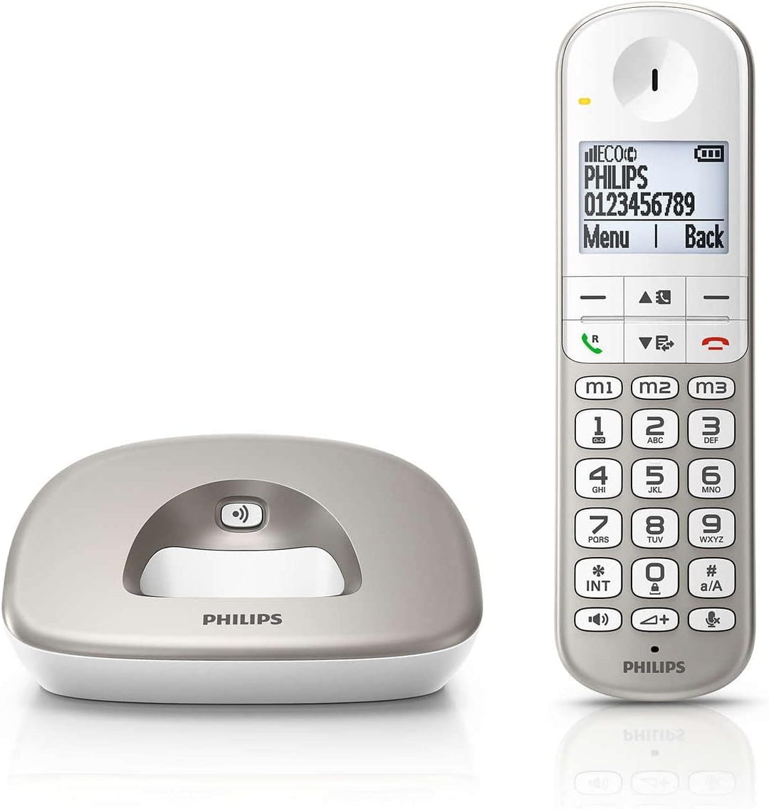Philips XL4901S DECT-Komforttelefon – Schnurloses Telefon mit Mobilteil – Grosse Tasten - Lautstärke