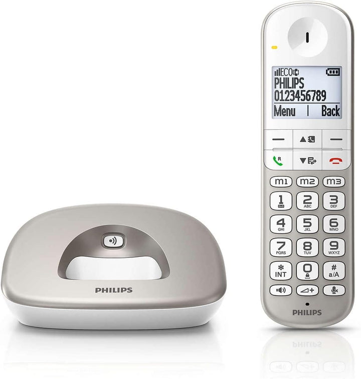 Philips XL4901S DECT-Komforttelefon – Schnurloses Telefon mit Mobilteil – Grosse Tasten - Lautstärke