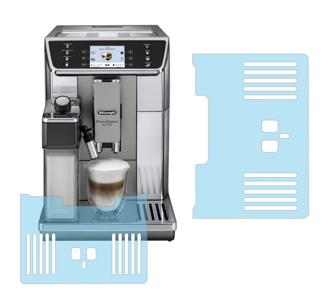 Schutzfolie für DeLonghi PrimaDonna 650.55 & 656.55 - Abtropfblech - Tassenablage - Tropfblech (5),