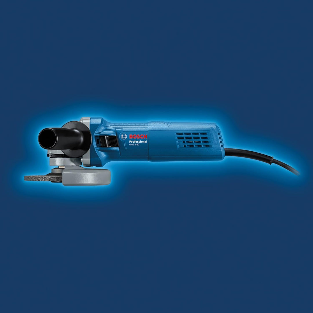 Bosch Professional Winkelschleifer GWS 880 (880 Watt, Scheiben-Ø: 125 mm, Leerlaufdrehzahl: 11.000 m
