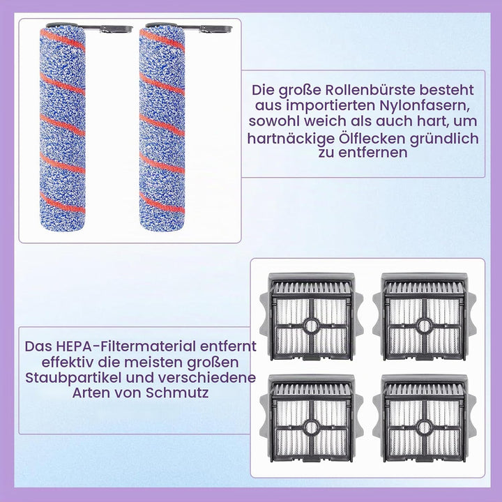 Bürstenrolle Filter Ersatzteile für Tineco Floor One S7 Artist/stretch S6 / Switch S6 / S7 Stretch U