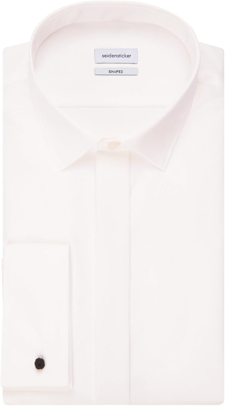 Seidensticker Herren Men Shaped Gala Businesshemd 37 Ecru(245270), 37 Ecru(245270)