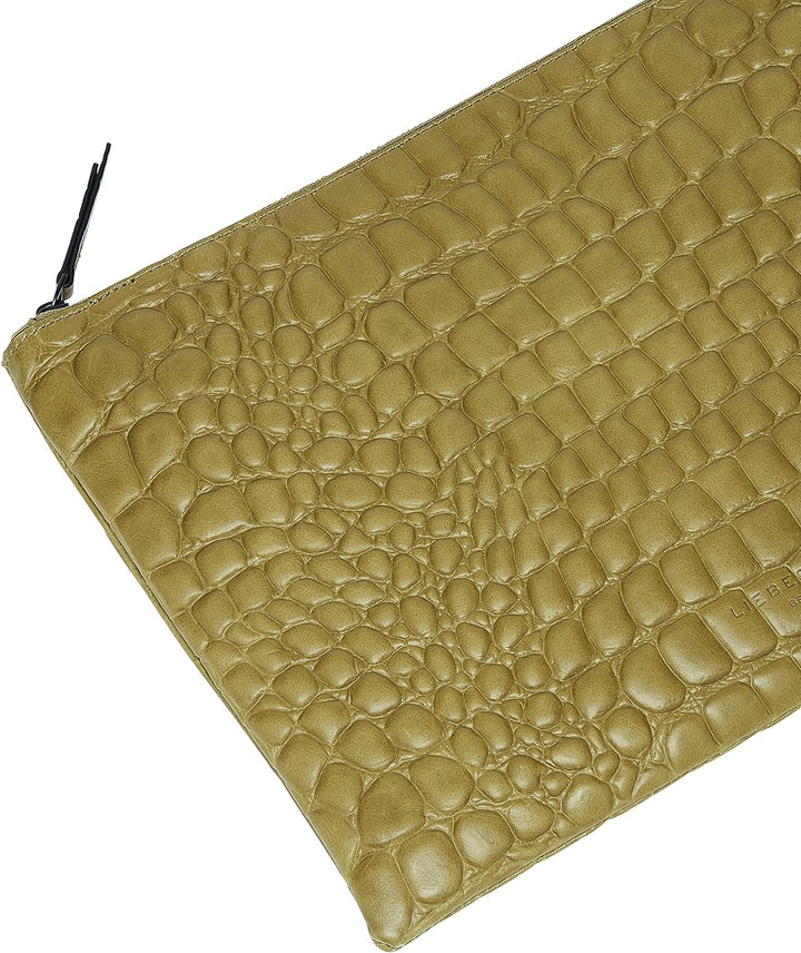 Liebeskind Damen Pb Croco Laptop/Tablet Case Matcha, Matcha