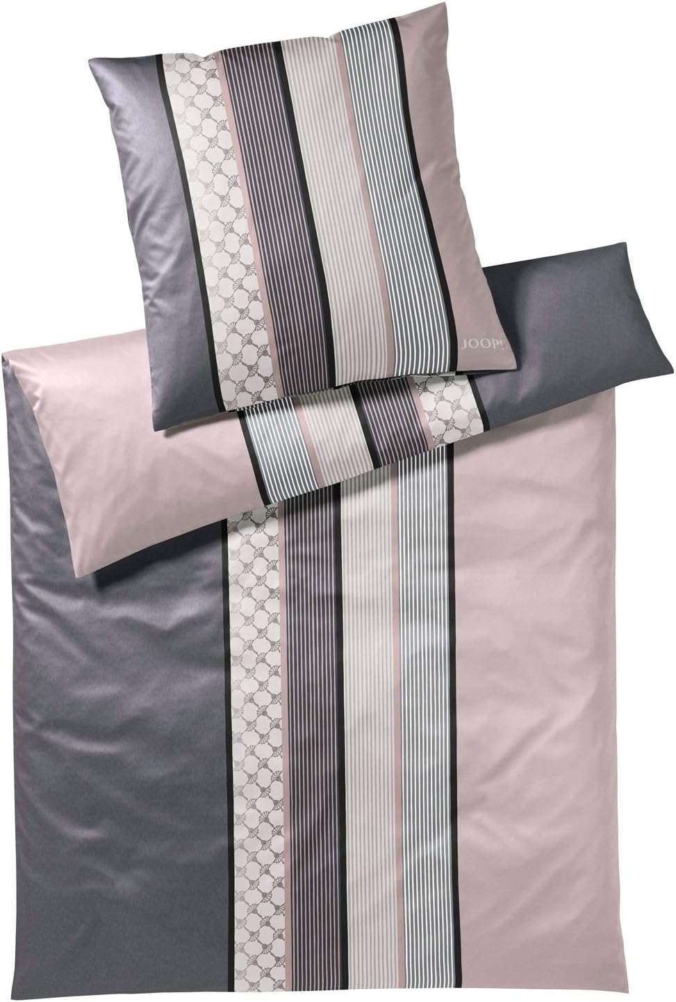 Joop! Bettwäsche Cornflower Stripes deep Rose 1 Bettbezug 155 x 220 cm + 1 Kissenbezug 80 x 80 cm 1