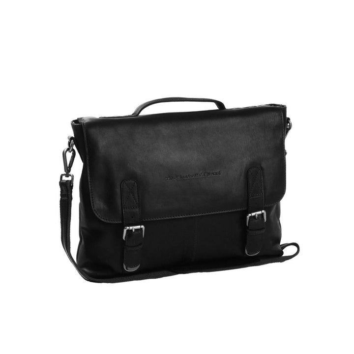 The Chesterfield Brand Jules - Schultertasche 13" Leder 38 cm Schwarz, Schwarz