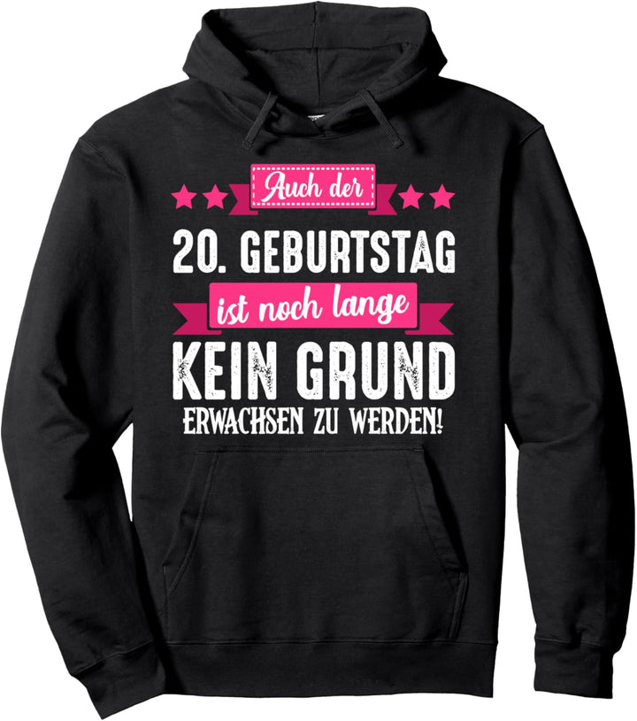 20. Geburtstag Mädchen Damen Geschenk - 20 Jahre Erwachsen Pullover Hoodie