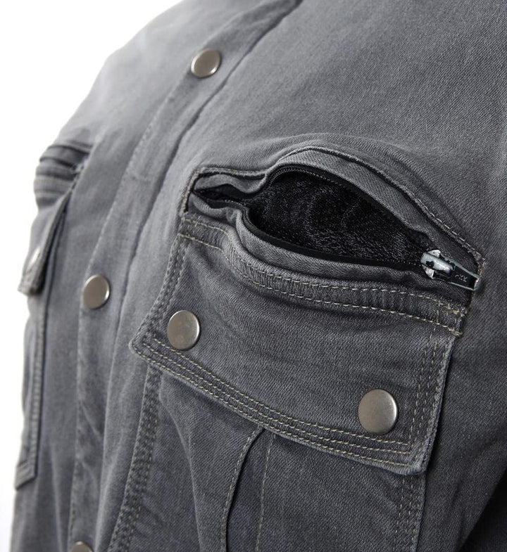 Bores Driver Motorrad Hemd (Dark Grey,S) S Grau, S Grau