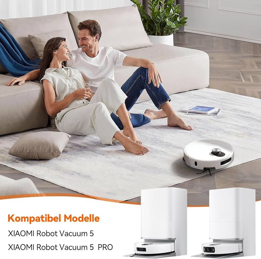 24 Stück Zubehör Set für Xiaomi Robot Vacuum 5/5 Pro Saugroboter, Ersatzteile mit 1 Anti-Tangle Haup