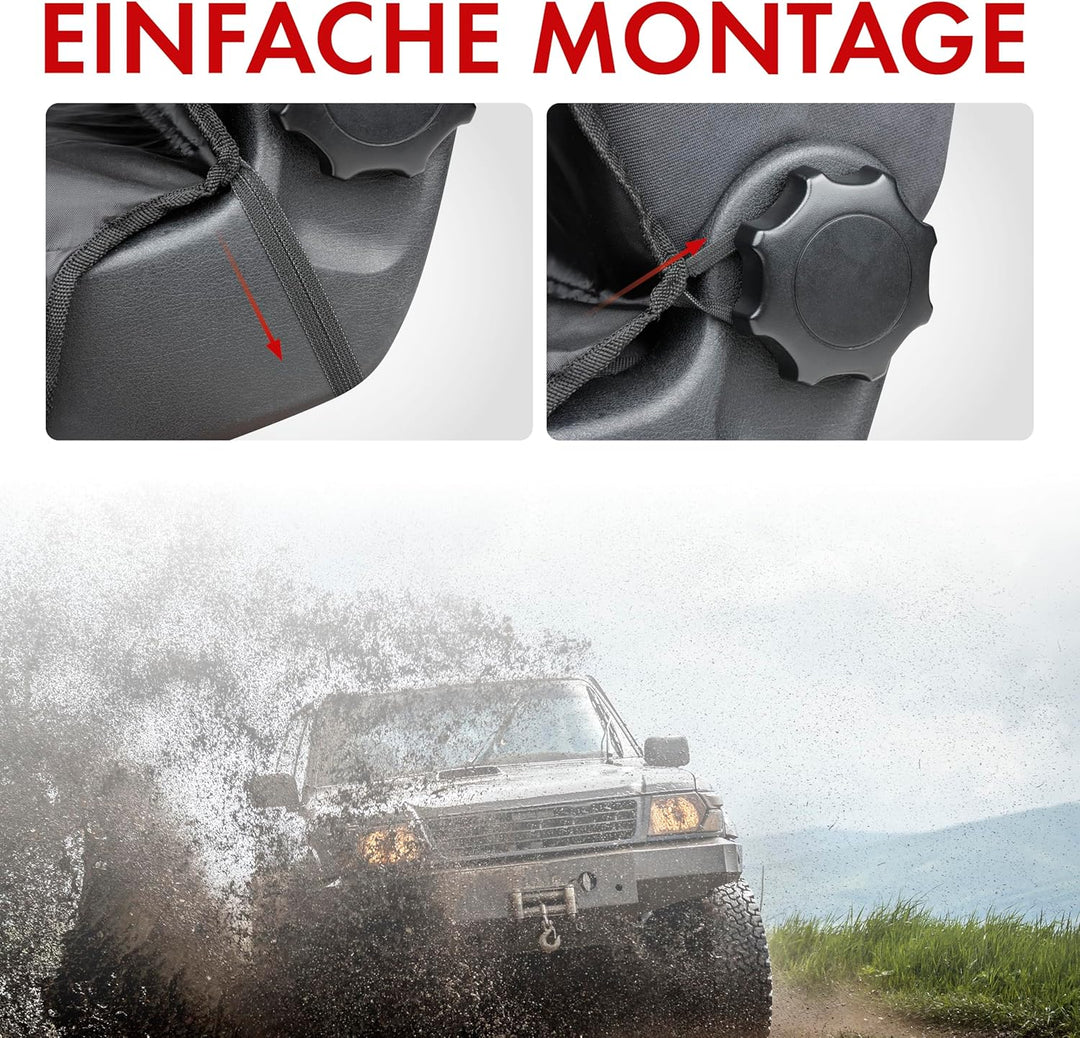 Walser Autositzbezug Smart Protect für Vordersitz grau Schwarz, Schwarz