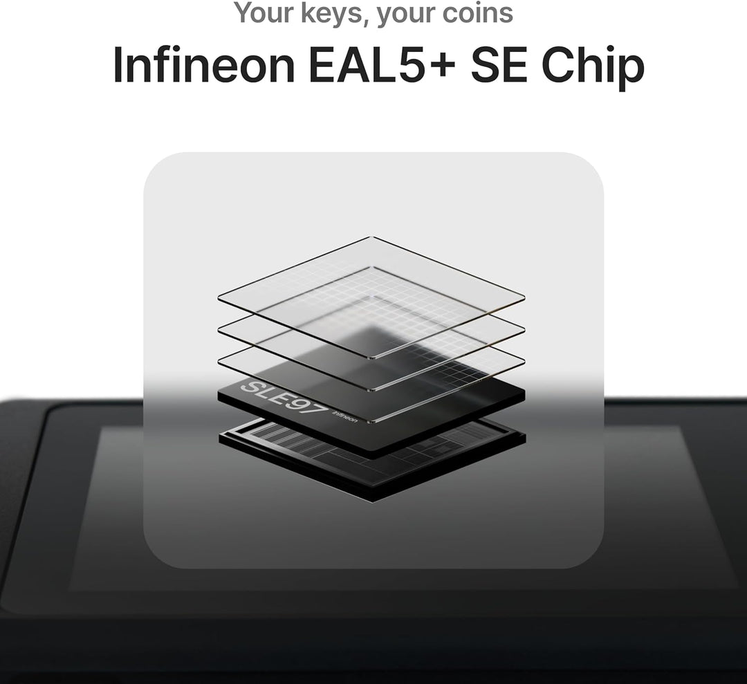 SecuX W20 - Sicherstes Crypto Hardware Portemonnaie mit Bluetooth - Grosser Touchscreen - Verwalten