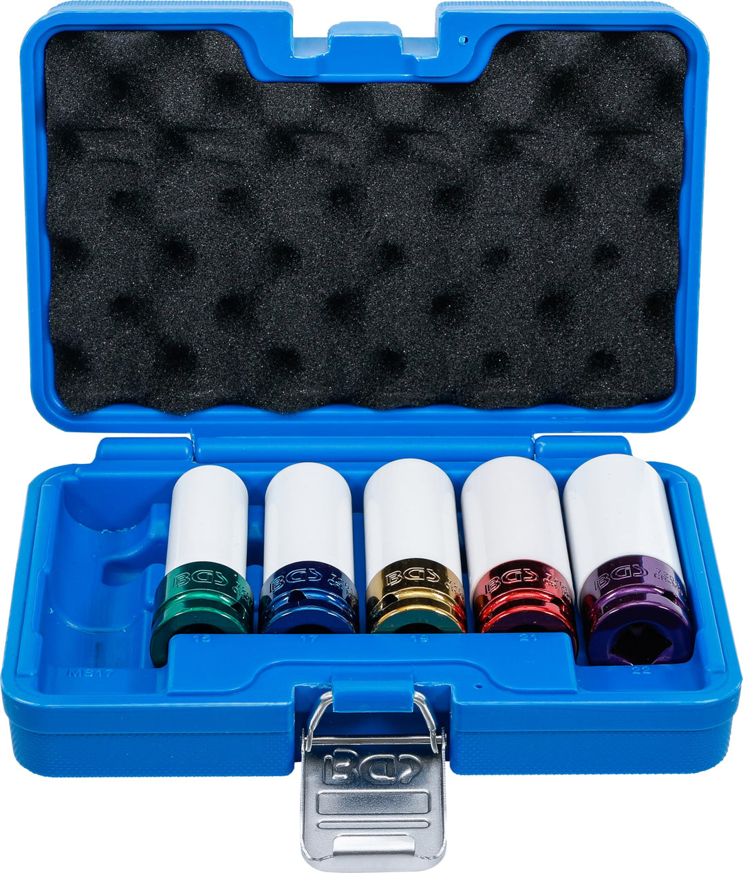 BGS 7307 | Kraft-Schoneinsatz-Satz | 6-tlg. | 12,5 mm (1/2") | SW 15 / 17 / 19 / 21 / 22 mm / MS17 |