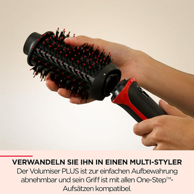 REVLON PROFESSIONAL One-Step Volumiser Plus (Abnehmbarer Kopf, Keramik-Titan-Platte, Gemischte Styli