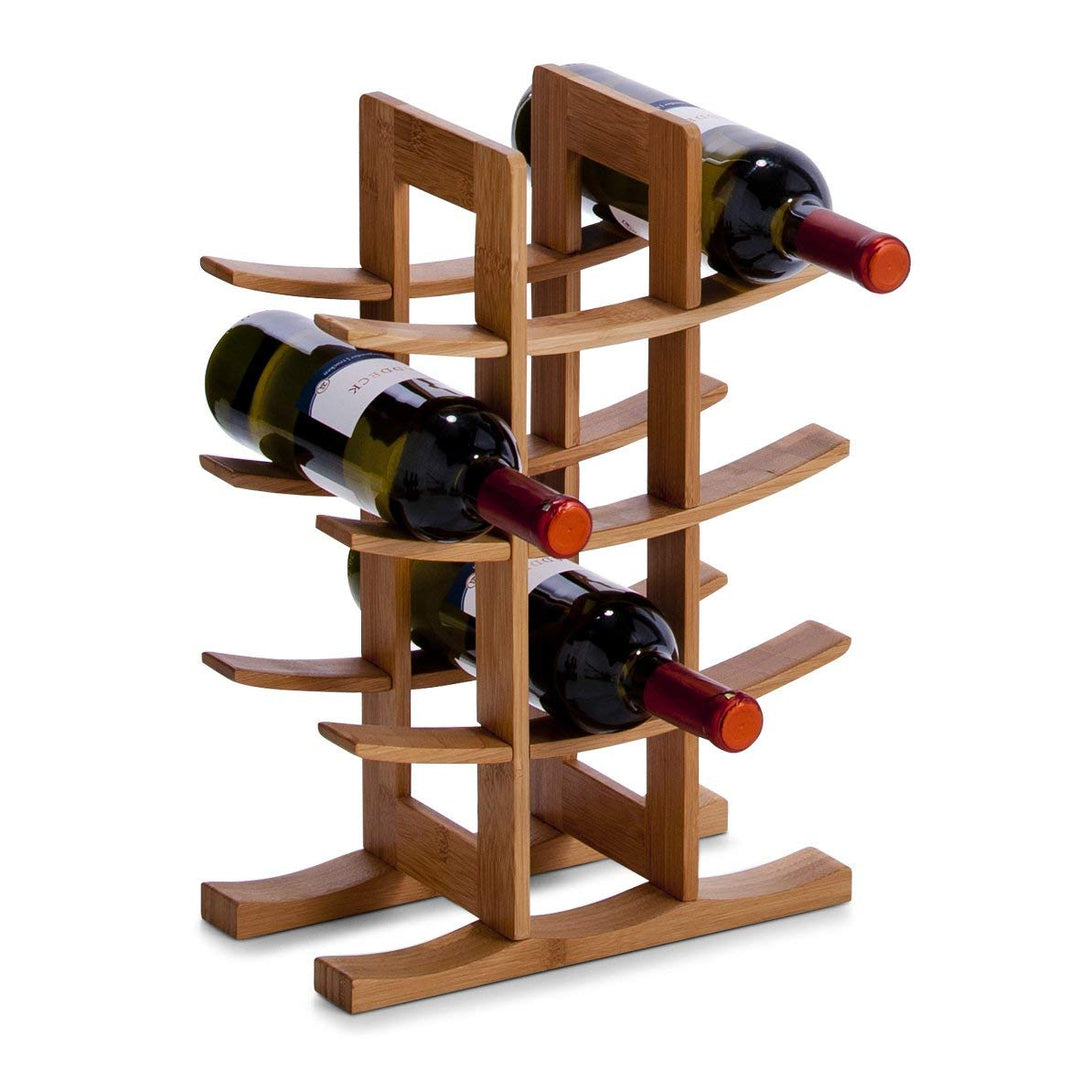 Zeller 13580 Weinregal Bambus, für 12 Weinflaschen, 29 x 16 x 42 cm, natur, 1 - pack ca. 29 x 16 x 4