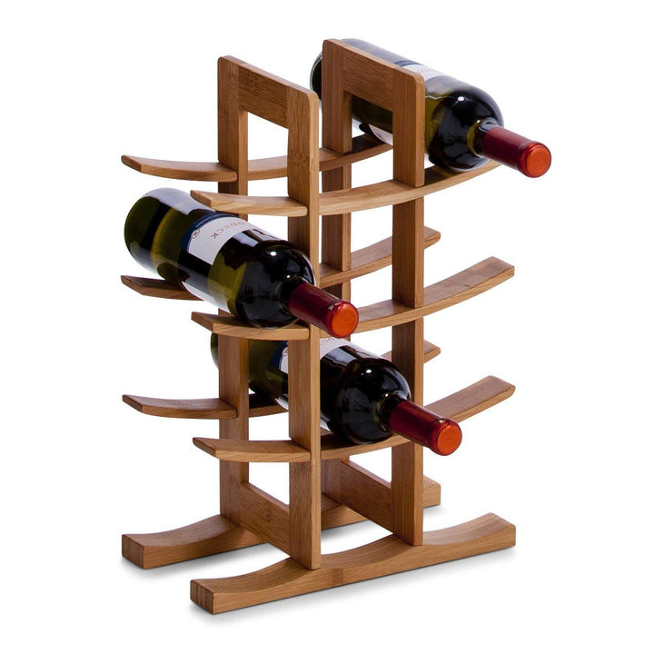 Zeller 13580 Weinregal Bambus, für 12 Weinflaschen, 29 x 16 x 42 cm, natur, 1 - pack ca. 29 x 16 x 4