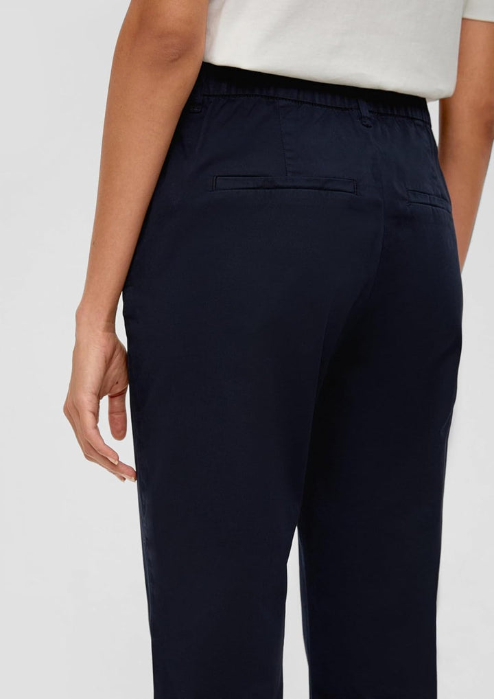 s.Oliver Damen Hose Tapered Leg 38 Blau, 38 Blau