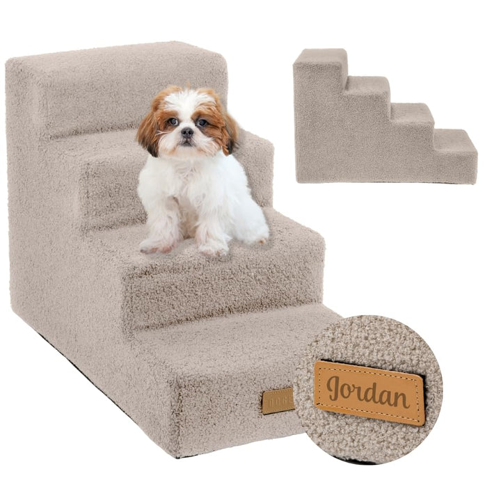 Sofatreppe für Hunde und Katzen – Hundetreppe für Bett & Sofa – 3- oder 4-stufig, rutschfest & wasch