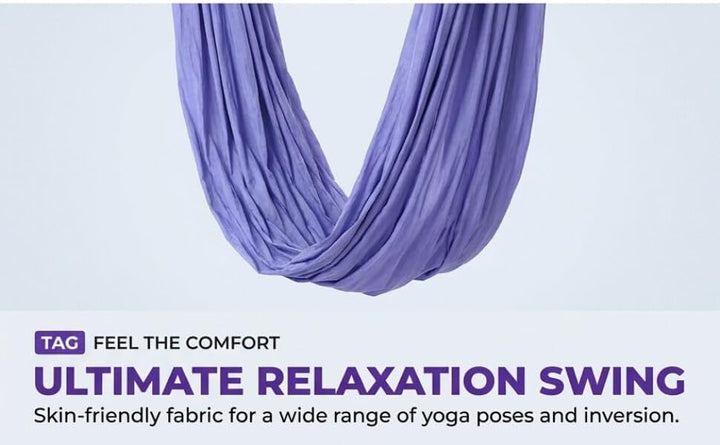 Aerial Yoga Hängematte mit, 6 Griffen Yogatuch für Studio Zuhause Hammock Swing Set für Inversionsüb