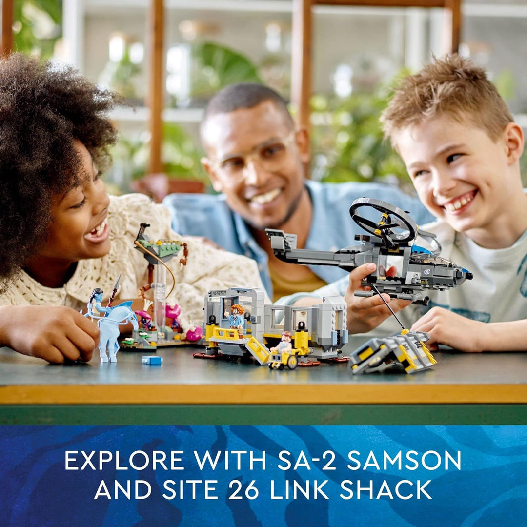 Lego 75573 Avatar Schwebende Berge: Site 26 und RDA Samson, baubares Helikopter-Spielzeug für Kinder