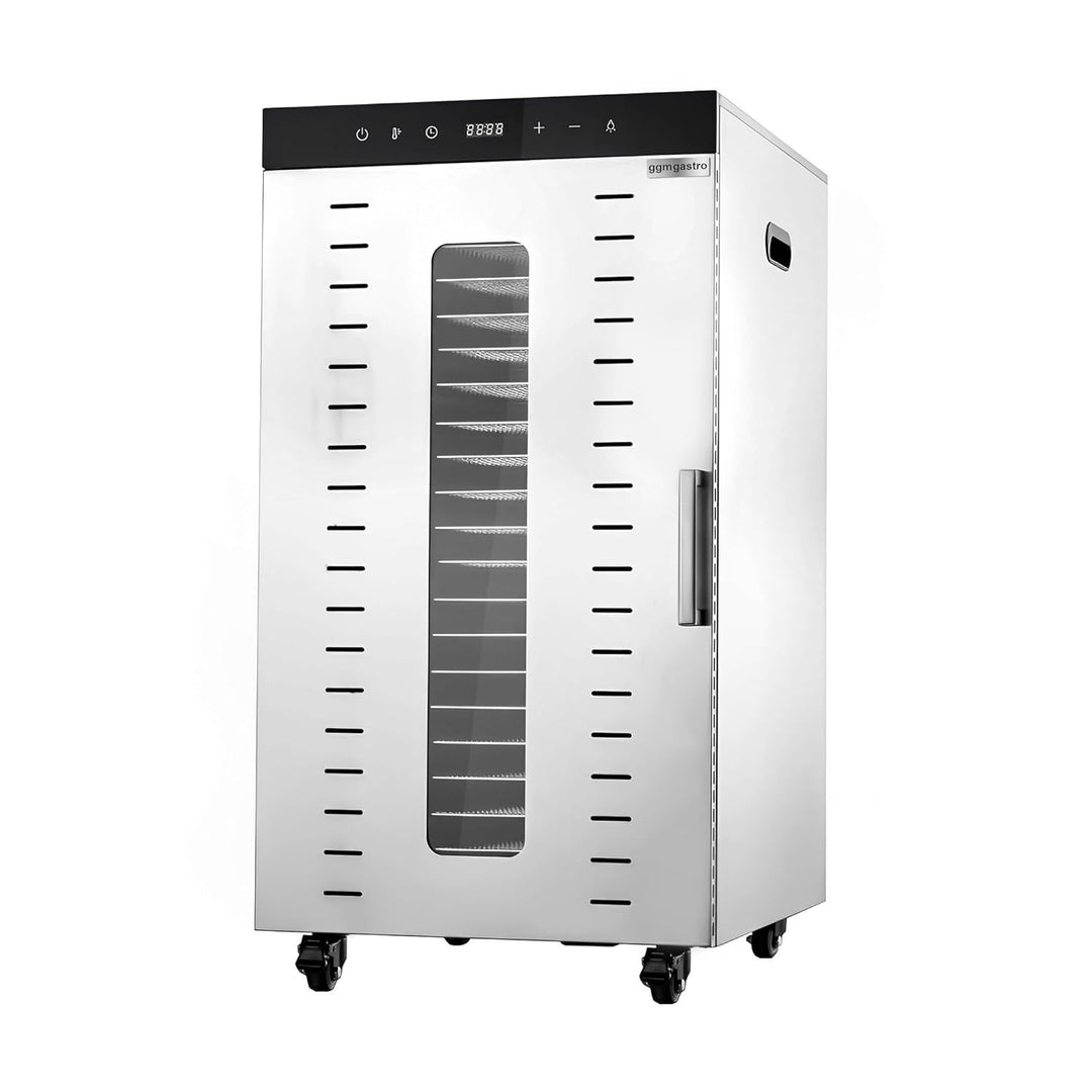 GGM Gastro Dörrgerät 20 Ablagen Edelstahl 2 kW | Ideal für den Dauereinsatz, digitale Präzisionssteu