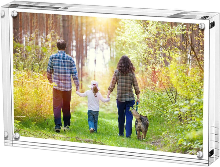 Boxalls Bilderrahmen 15 x 20 cm(6 x 8 inch)-5er Set, Acryl Magnetischer Fotorahmen, Doppelseitiges R