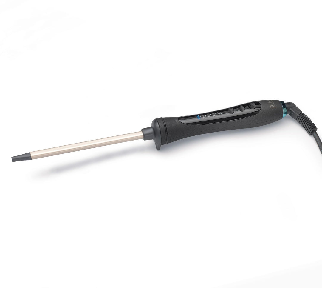 Diva Pro Styling Micro-Stick, Lockenstab- 10mm, 30 Watt, 5 Temperaturstufen, Schwarz