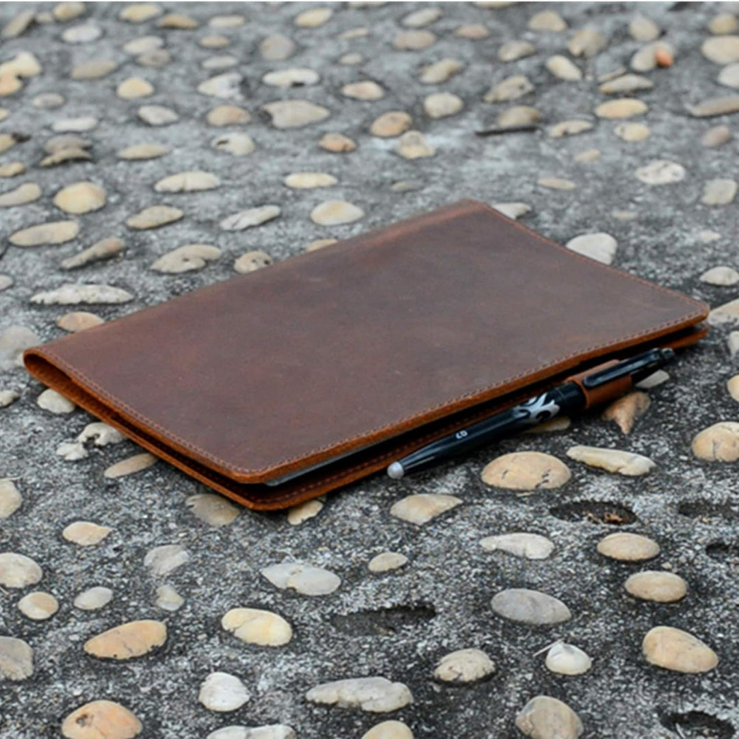 JJNUSA Notebook-Hülle, kompatibel mit Rocketbook, Smart Business, Distressed Echtleder Notebook-Hüll